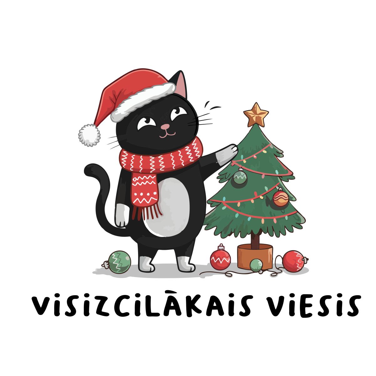 Balts UNISEX džemperis bez kapuces "Visizcilākais viesis"