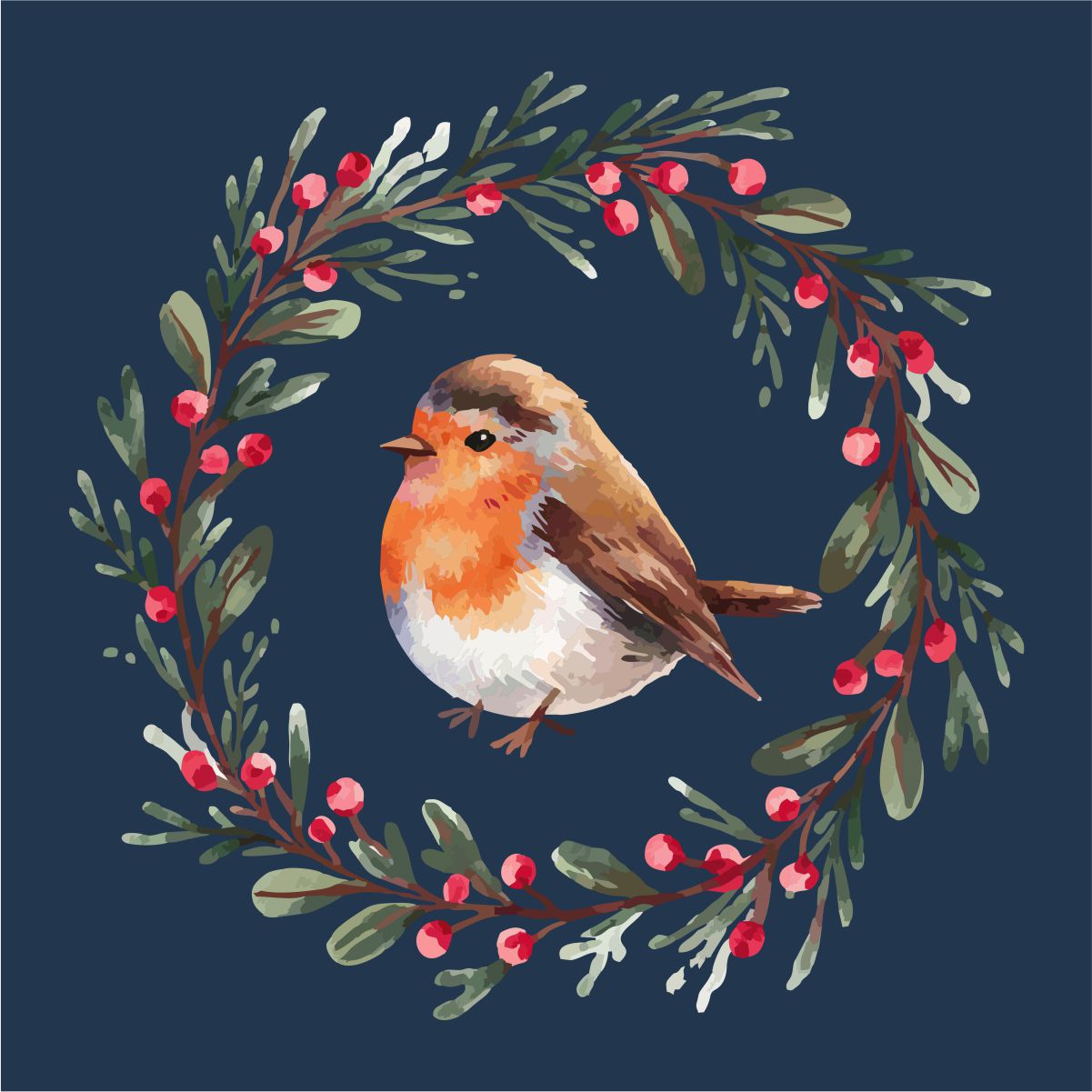 Zils UNISEX džemperis bez kapuces "Ziemassvētku putniņš"