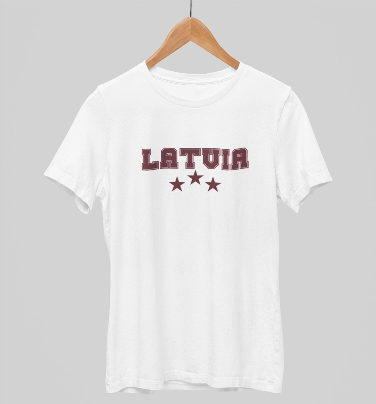 Balti UNISEX krekli "Latvia"