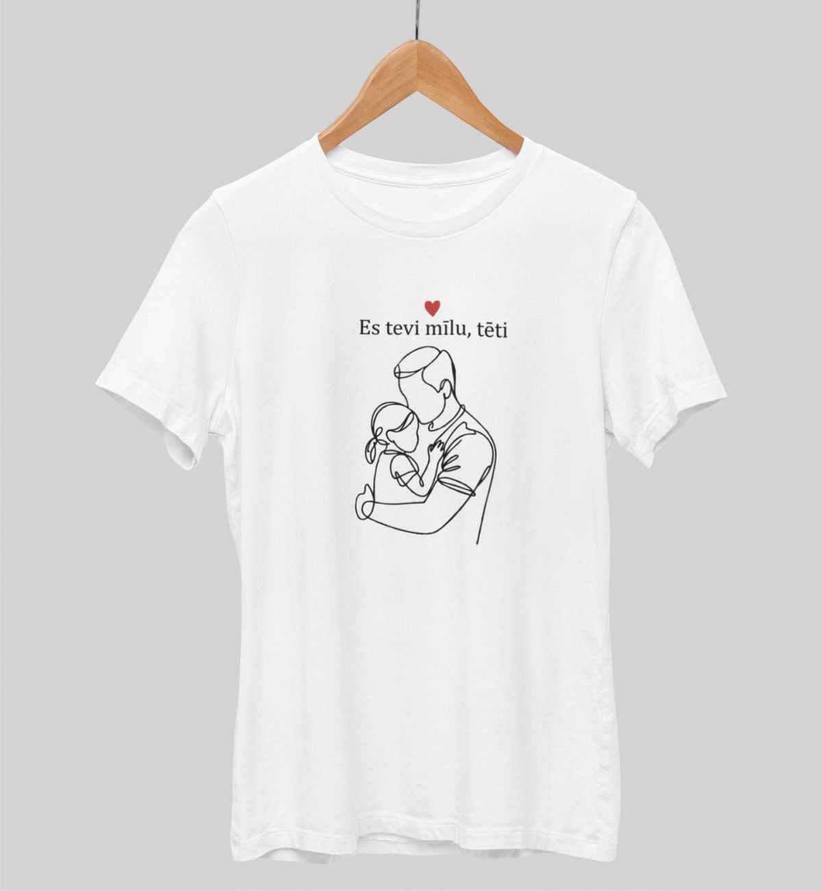 Balti UNISEX krekli "Meitas mīlestība"