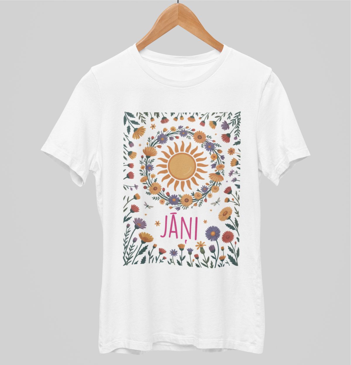 Balti UNISEX krekli "Mūsu svētki"