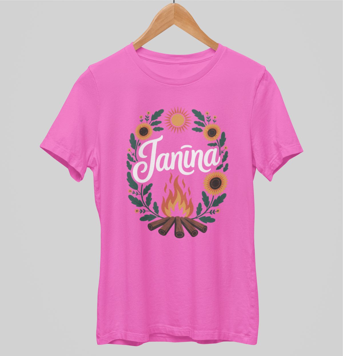 Rozā UNISEX krekli "Janīna"