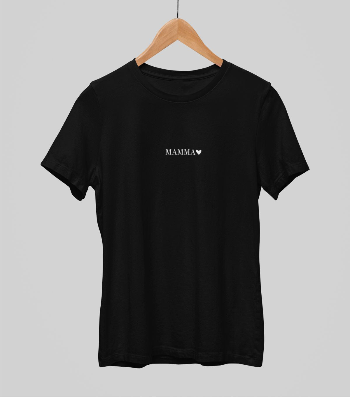 Melni UNISEX krekli  "Mamma ar sirsniņu"