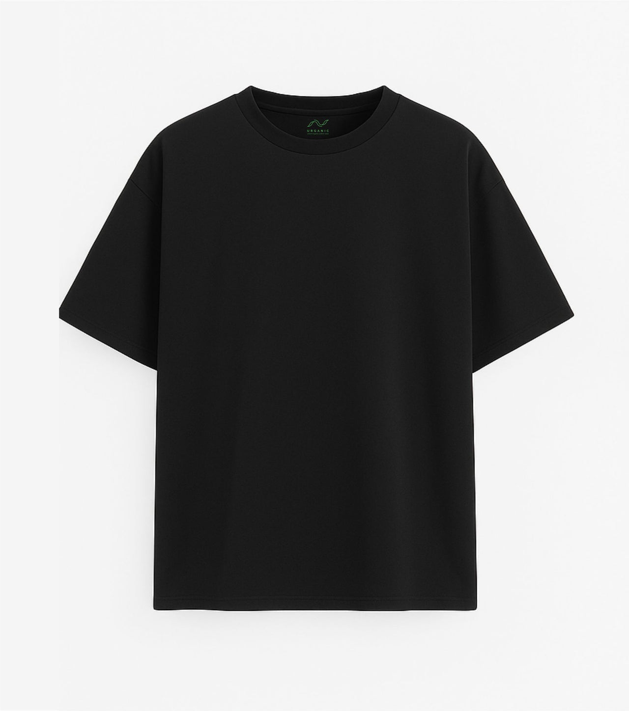 Oversized black T-shirt "What a time"