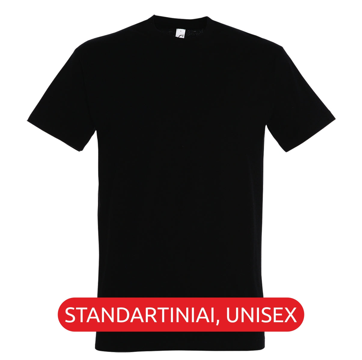 Mustad unisex T-särgid paaridele „Kroonid“