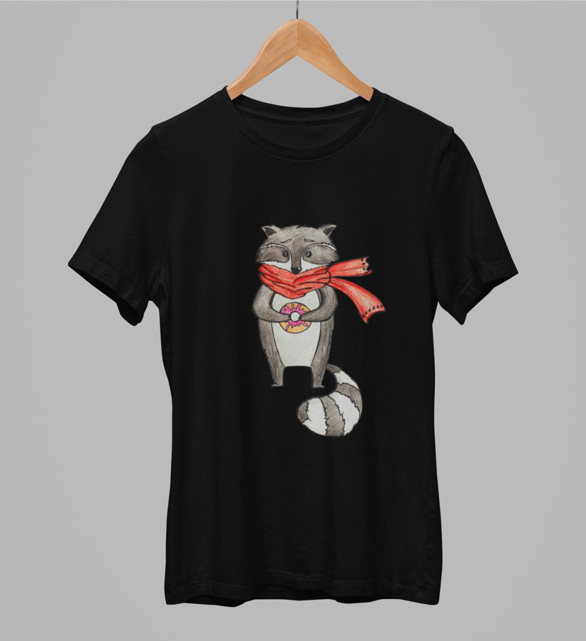 Melni uniseksa T-krekli "āpsis"