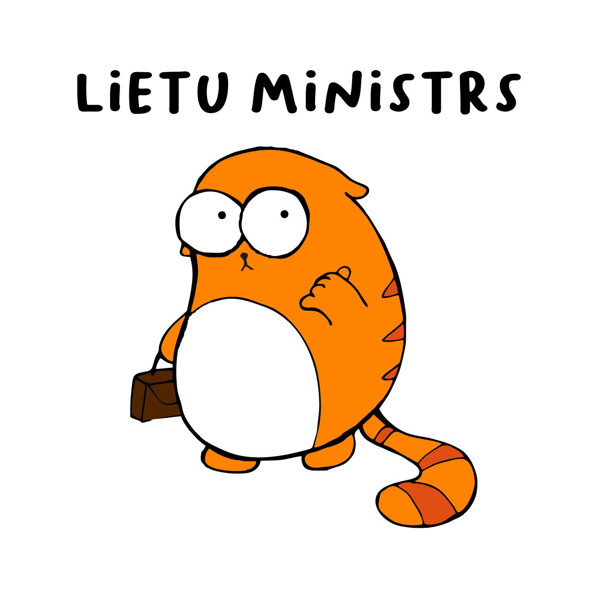 Balti UNISEX krekli "Lietu ministrs"