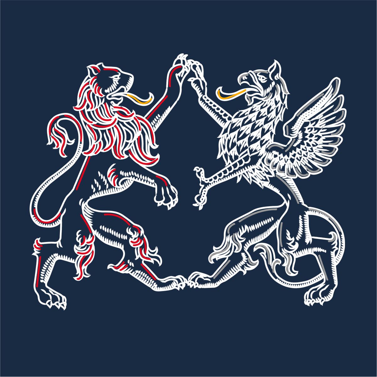 Zils UNISEX džemperis bez kapuces "Latviešu simboli"