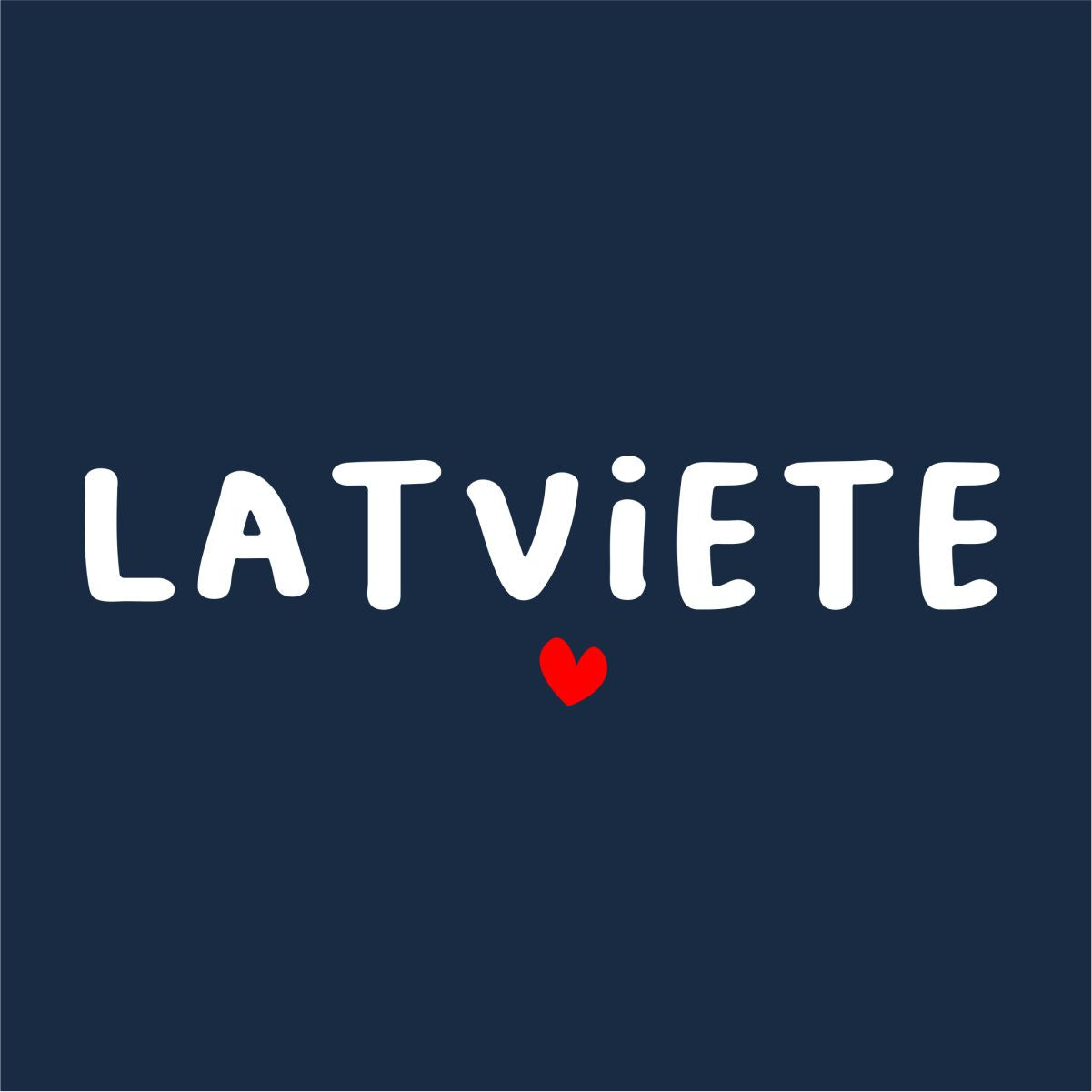 Zils UNISEX džemperis bez kapuces "Latviete"
