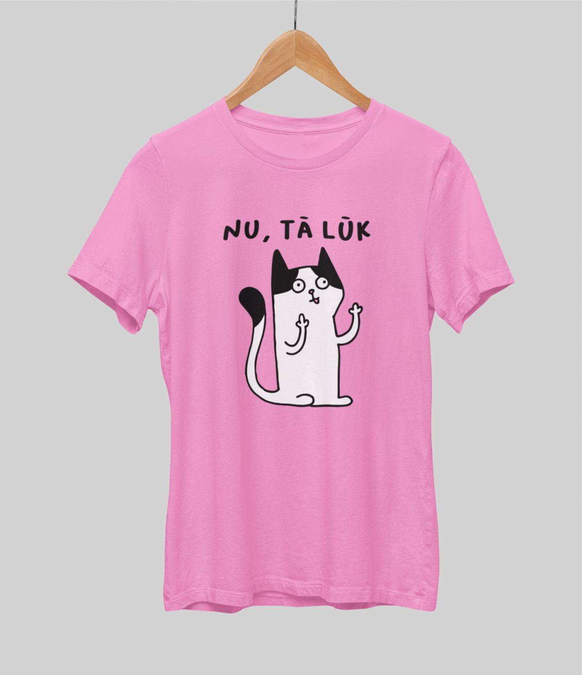 Rozā UNISEX krekli "Nu, tā lūk"