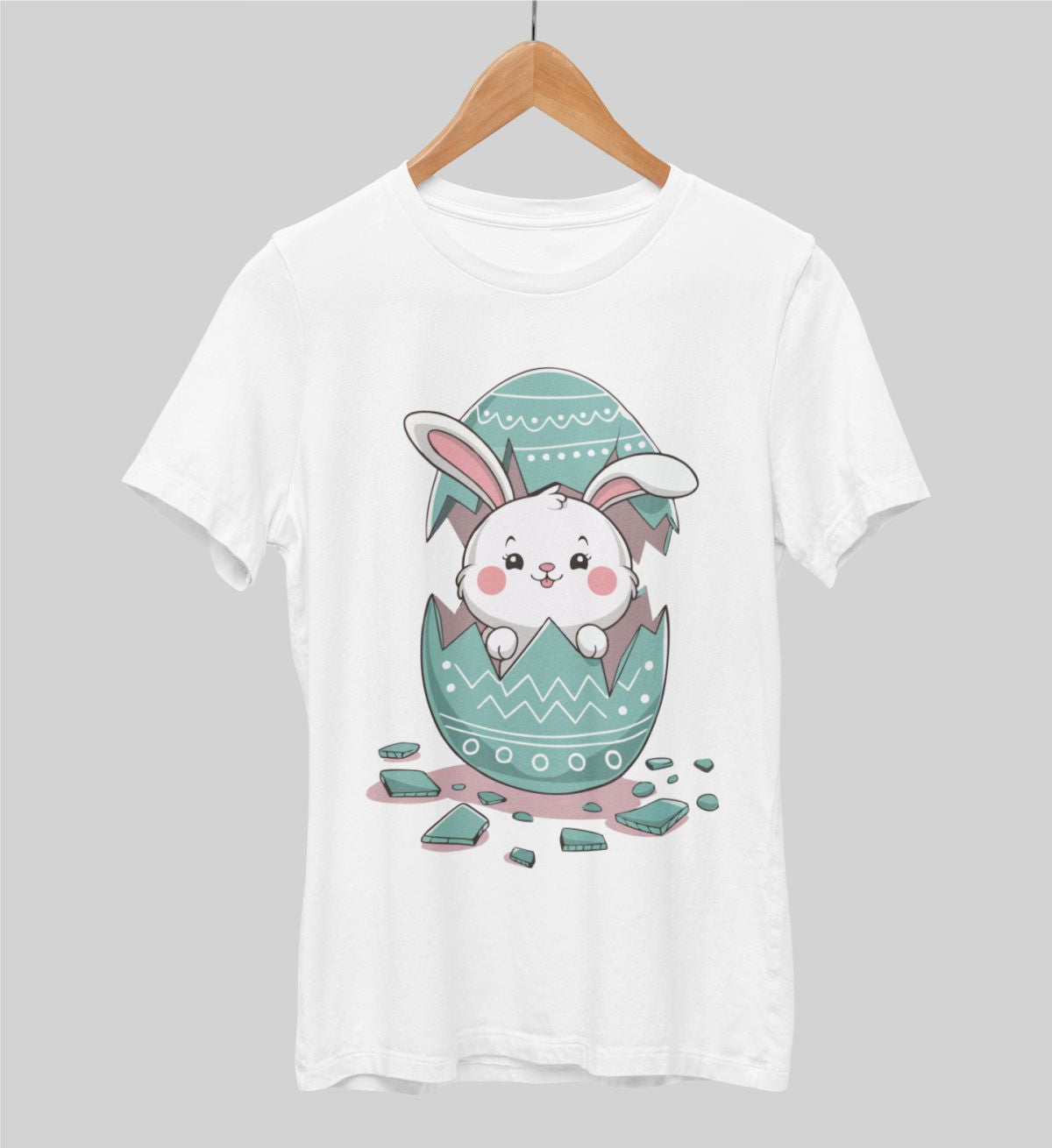 Balti UNISEX krekli "Lieldienu pārsteigums"