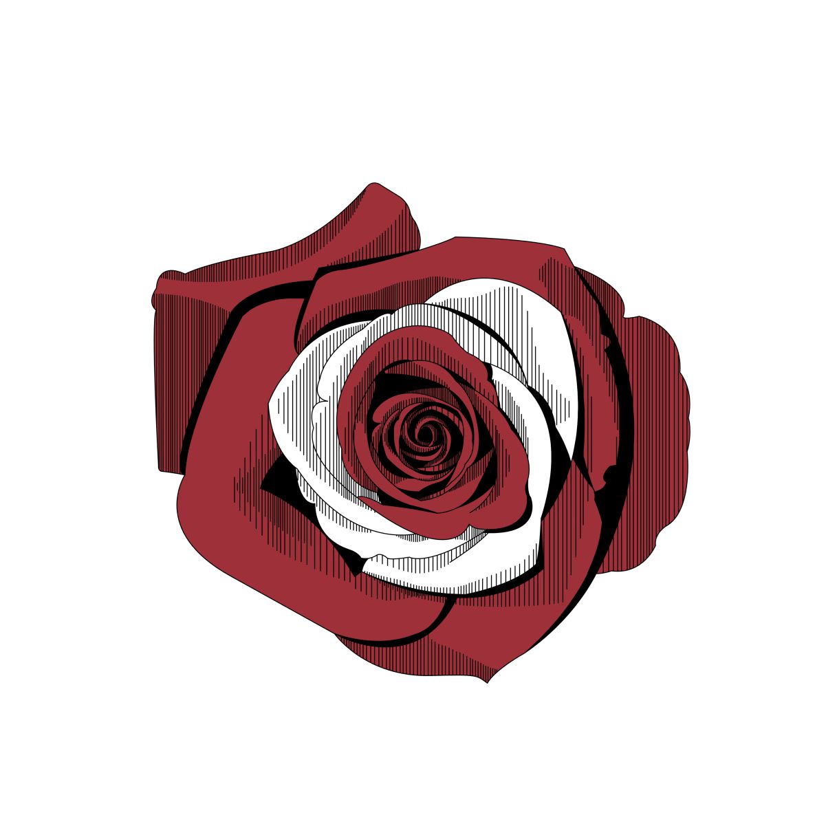 Balti UNISEX krekli "Latvijas roze"