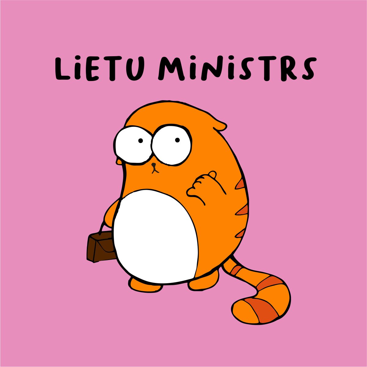 Rozā UNISEX krekli "Lietu ministrs"