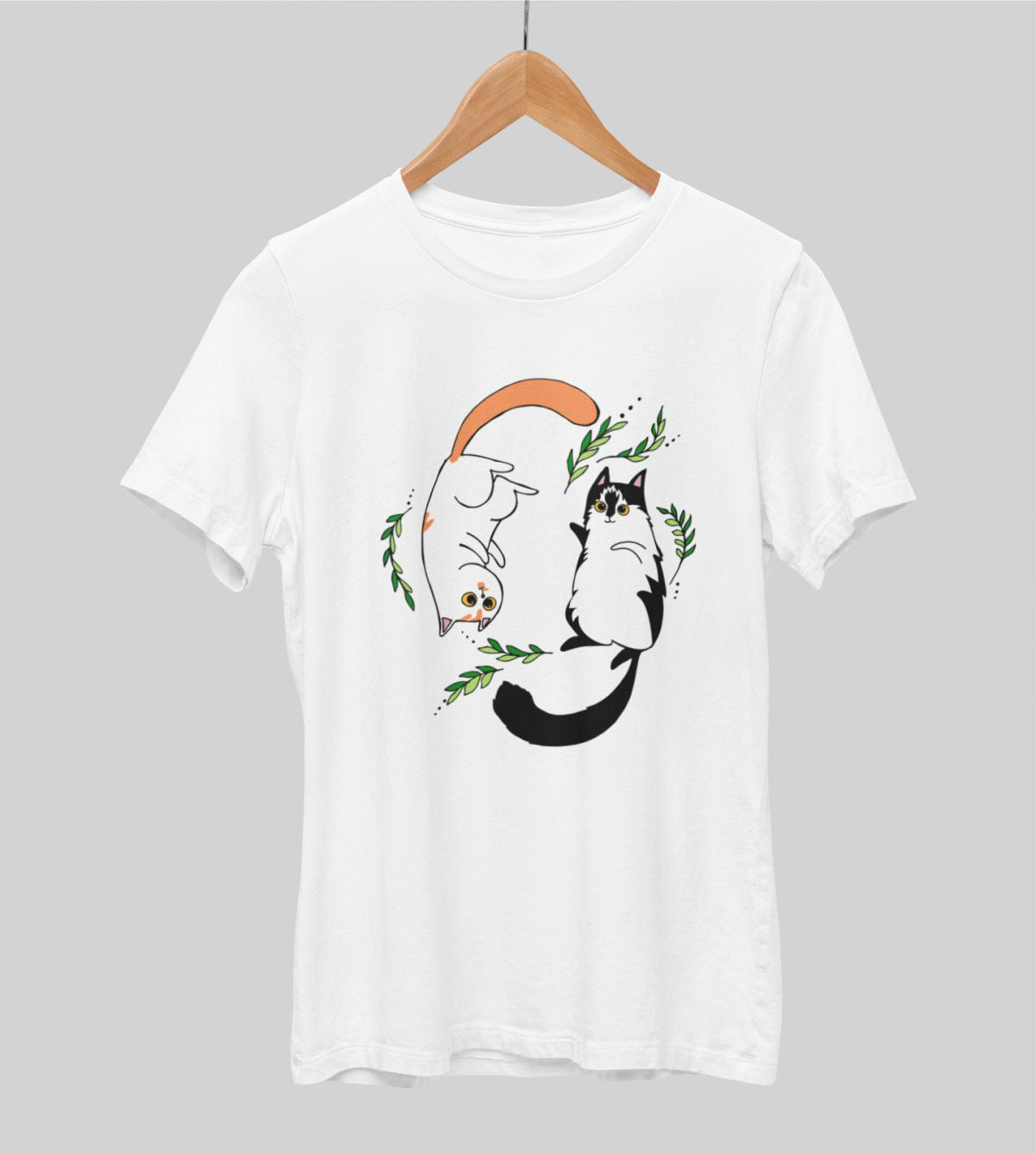 Balti UNISEX krekli "Kaķēni"