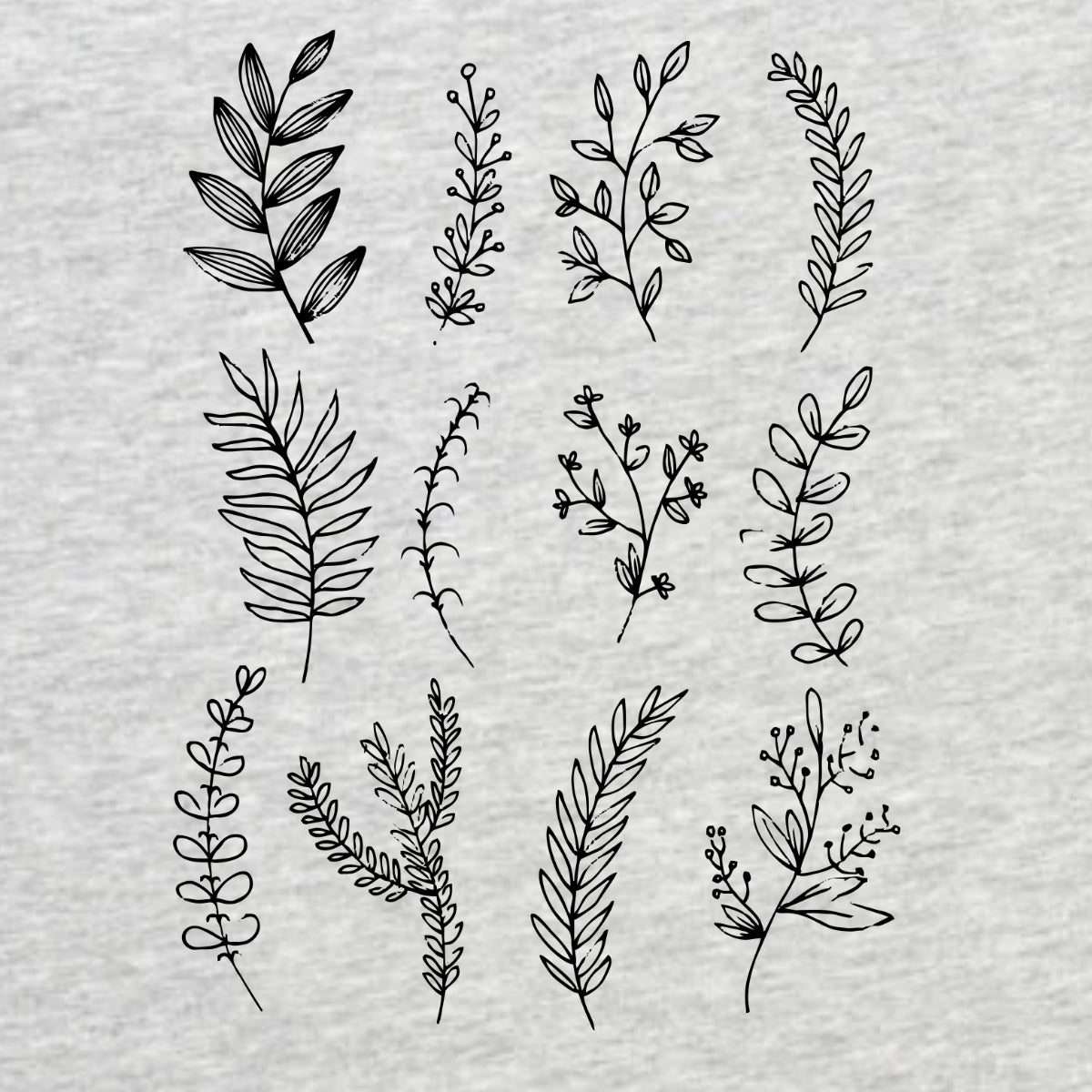 Hall Melange UNISEX T-särk Looduse motiivid