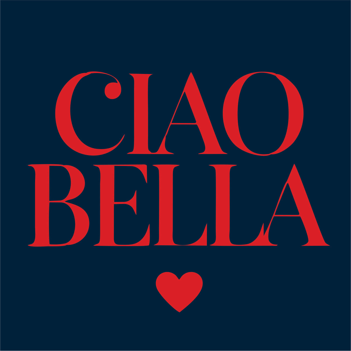 Zils UNISEX džemperis bez kapuces "CIAO BELLA"