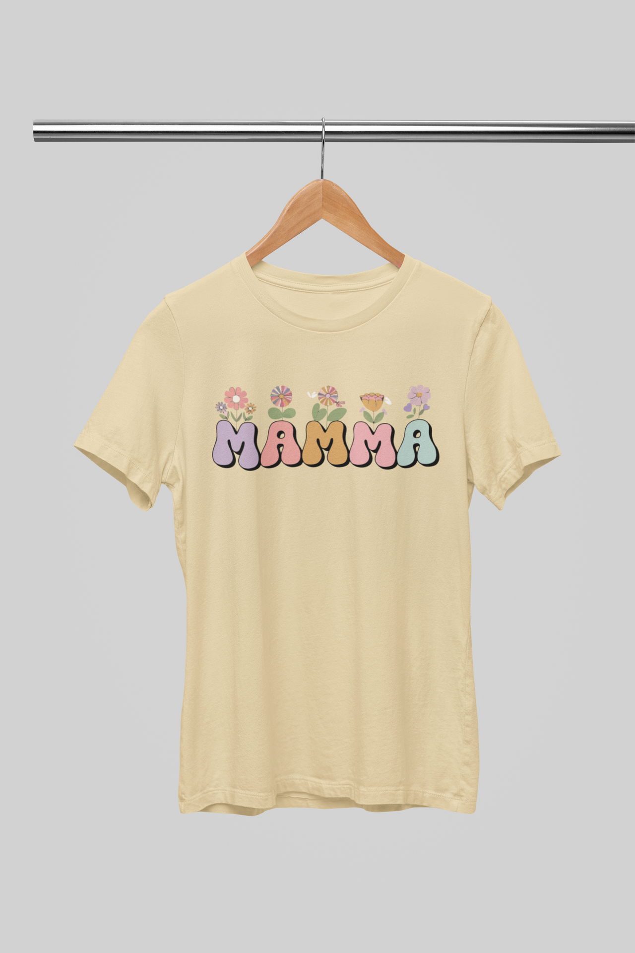 Smilškrāsas UNISEX krekli  "Mamma ar pukem"