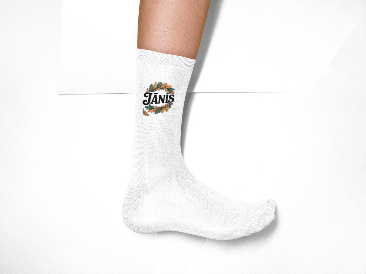 Baltas zeķes "Jānis"