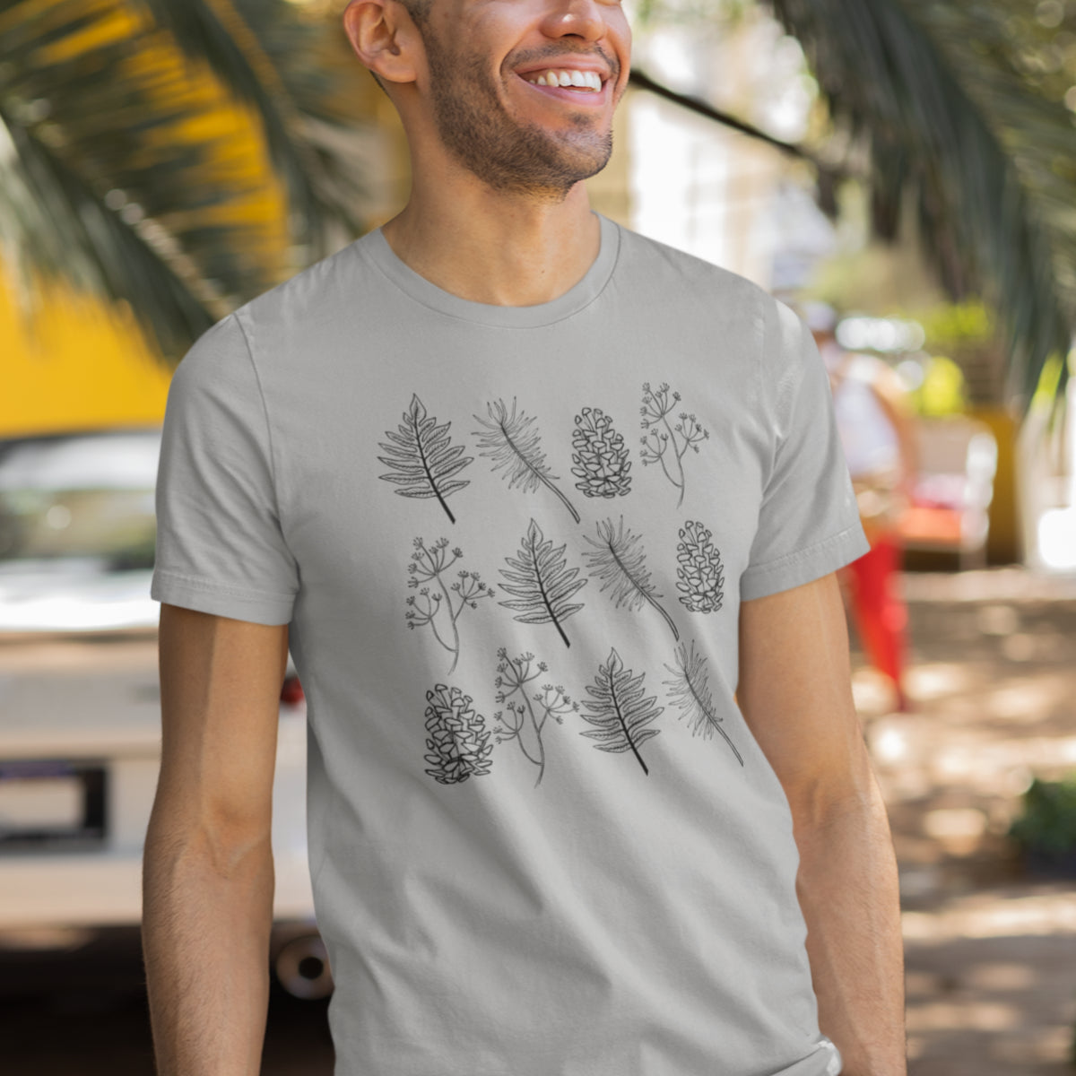 Hall Melange UNISEX T-särk Looduse motiivid