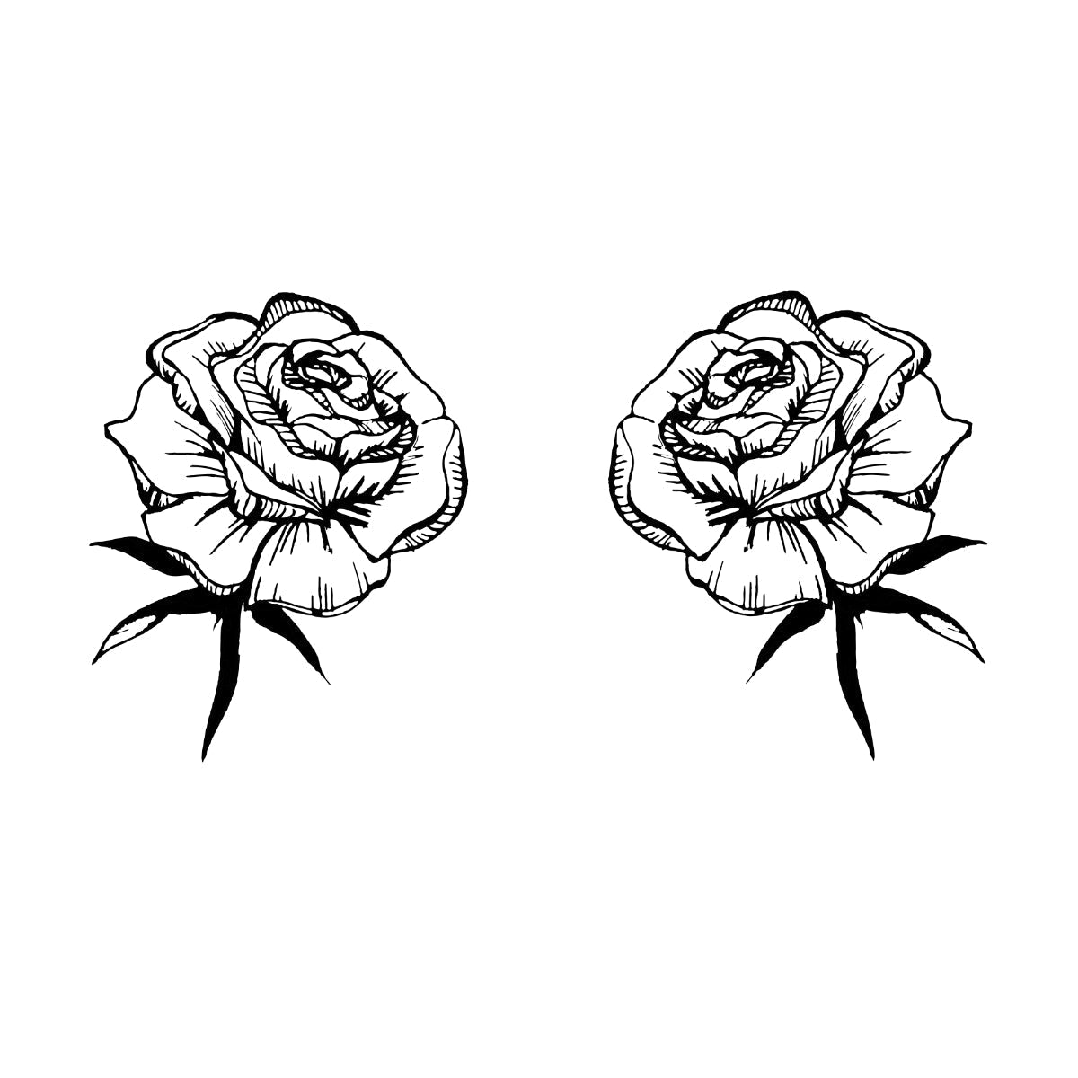 Valge UNISEX T-särk Roosid