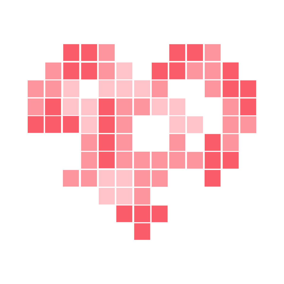 Valged unisex T-särgid paaridele „Südame tetris“