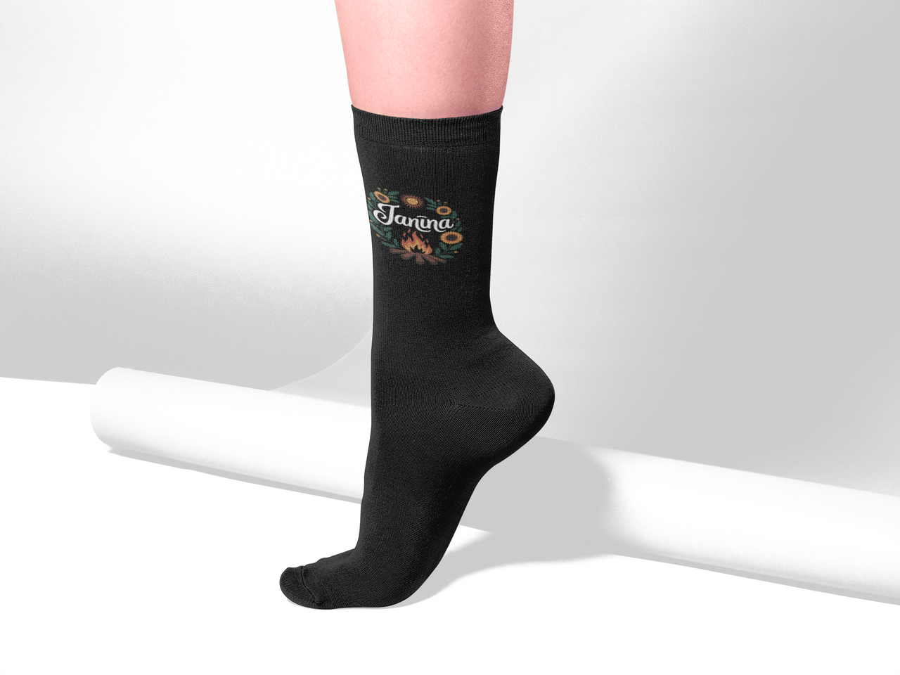 Melni zeķes "Janīna"