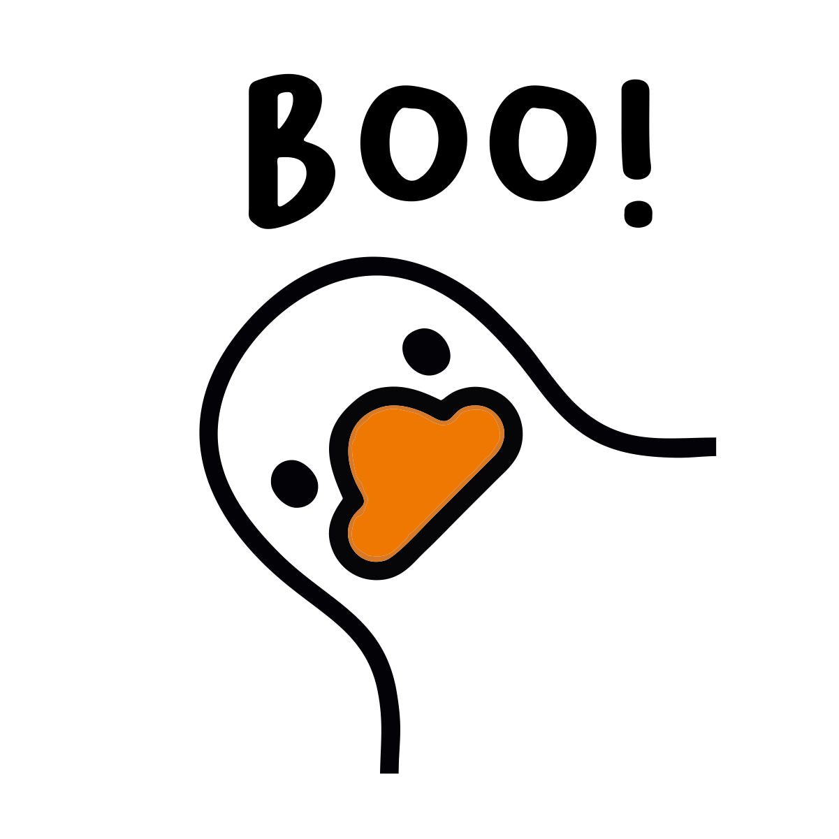 Baltas zeķes "Boo duck"