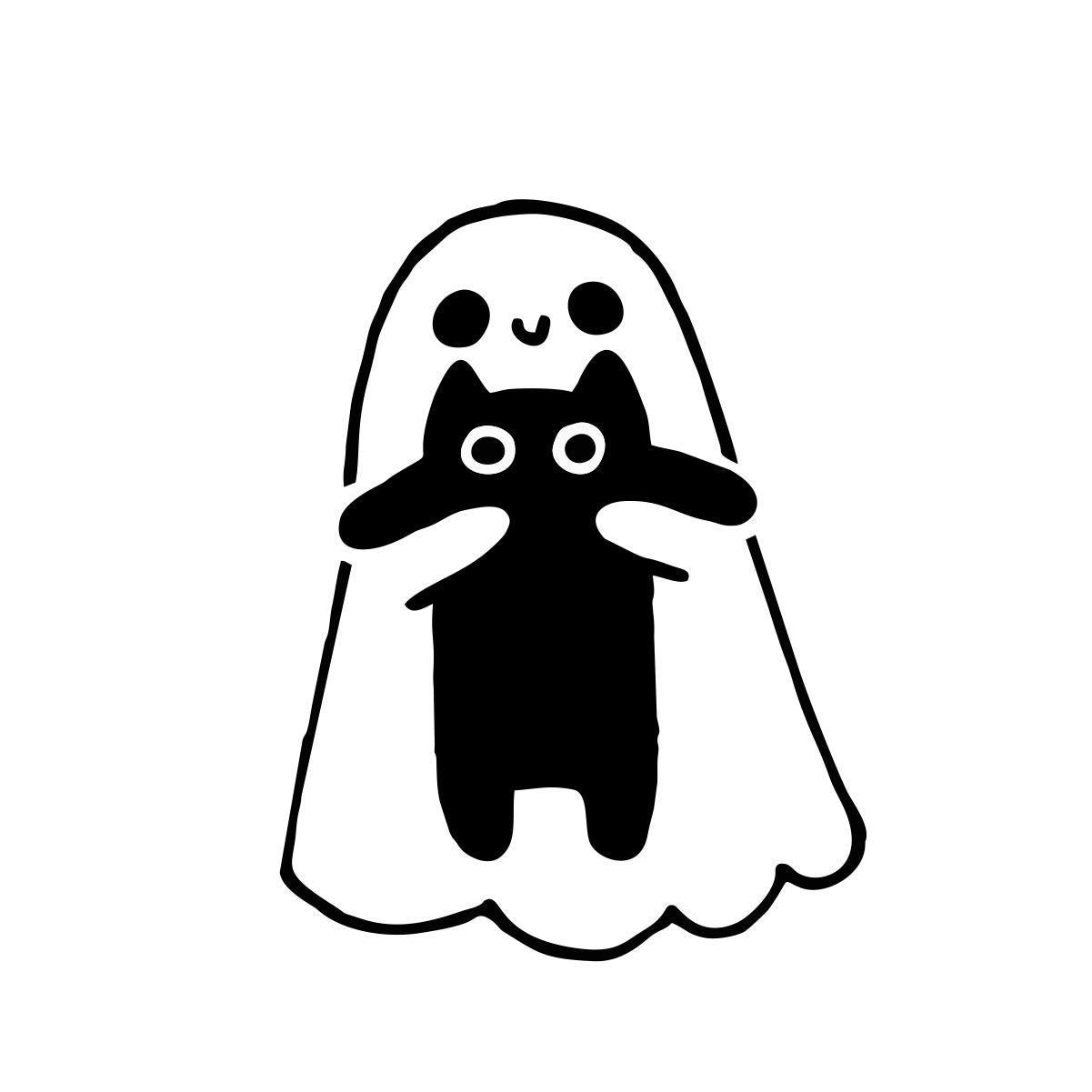 Baltas zeķes "Boo"